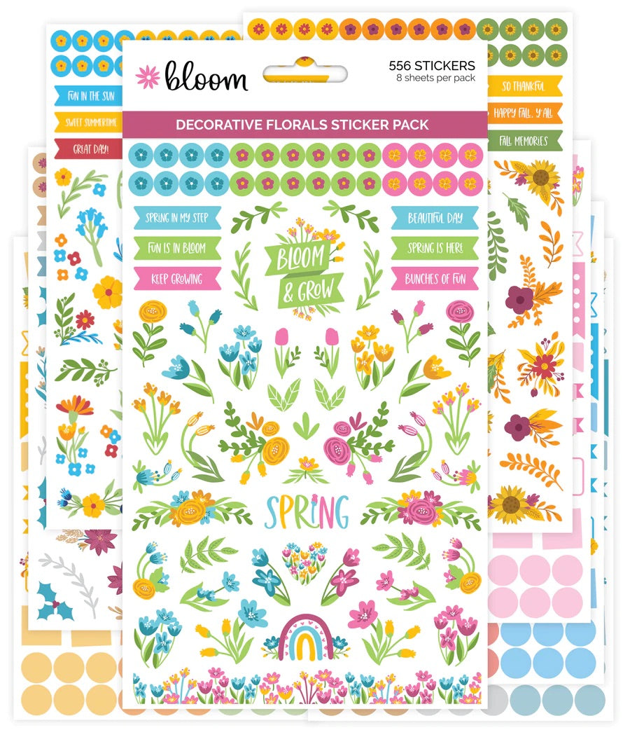 Decorative Florals Sticker Pack