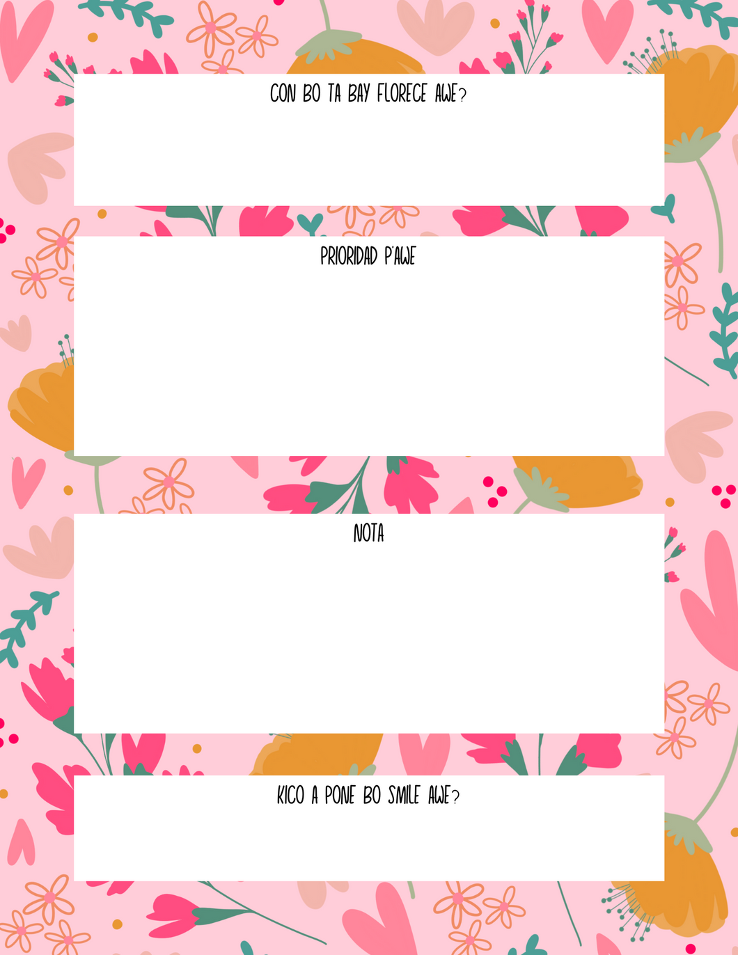 Crece y Florece Guided Daily Notepad
