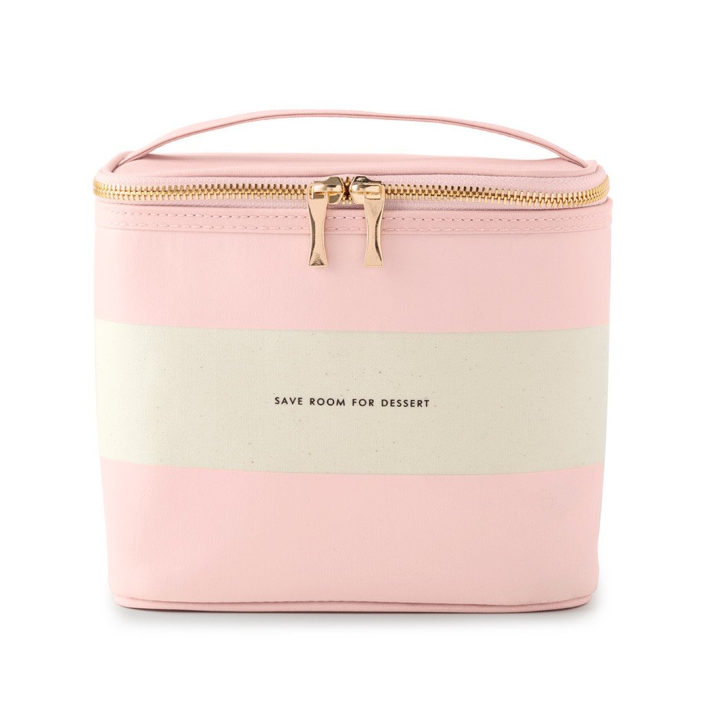 Blush Rugby Stripe, Lunch Tote