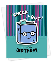 Load image into Gallery viewer, Book Birthday, Greeting Card
